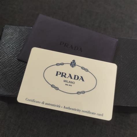 prada replica handbag|prada authentication card.